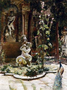 威廉 羅古斯戴勒 The Garden Of The Palazzo Malipiero